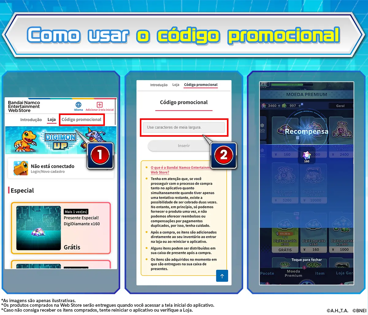 Na tela inicial, toque em "Código promocional". Insira o código promocional. A recompensa será entregue no jogo. Não deixe de conferir.​​
